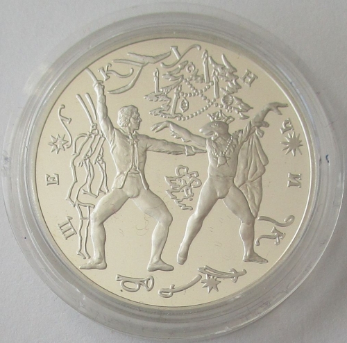 Russia 3 Roubles 1996 Ballet Nutcracker Mouse King 1 Oz Silver