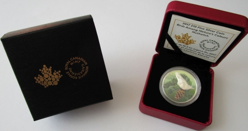 Canada 10 Dollars 2017 Birds Among Natures Colours Nuthatch 1/2 Oz Silver