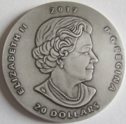 Canada 20 Dollars 2017 Ancient Canada Ornithomimus 1 Oz Silver