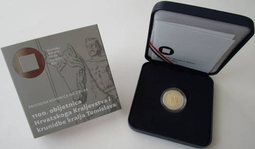 Kroatien 2 Euro 2025 1100 Jahre Krönung König Tomislav PP