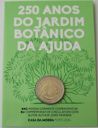 Portugal 2 Euro 2018 250 Jahre Botanischer Garten in Ajuda BU