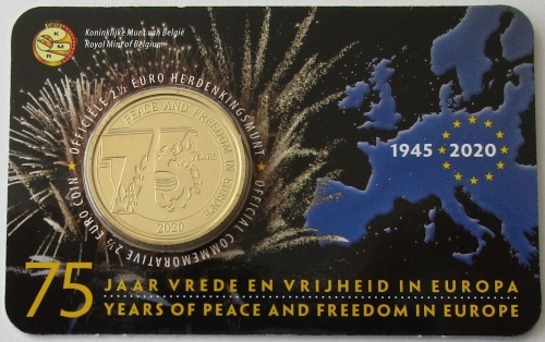 Belgium 2 1/2 Euro 2020 75 Years World War II