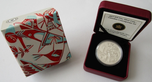 Canada 20 Dollars 2013 Contemporary Art Harmony by Carlito Dalceggio 1 Oz Silver