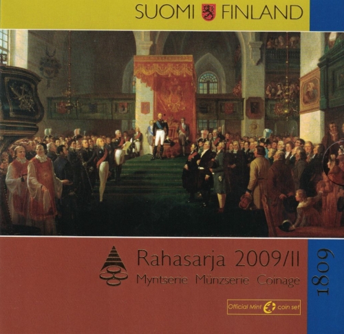 Finnland KMS 2009 200 Jahre Autonomie Fehlverpackung mit Moltebeere
