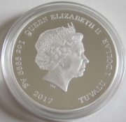 Tuvalu 1 Dollar 2017 Star Trek Mirror, Mirror 1 Oz Silver