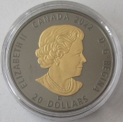 Kanada 20 Dollars 2022 Black & Gold Sea Otter