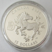 Canada 15 Dollars 2026 Lunar Horse 1 Oz Silver