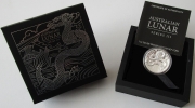 Australia 1 Dollar 2024 Lunar III Dragon 1 Oz Silver High...