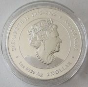 Australia 1 Dollar 2024 Lunar III Dragon 1 Oz Silver Coloured Proof