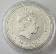 Australia 50 Cents 2007 Lunar I Pig 1/2 Oz Silver
