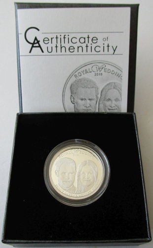 Cook-Islands 1 Dollar 2018 Royal Wedding Prince Harry & Meghan Markle Silver