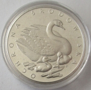 Polen 500 Zlotych 1984 Tiere Höckerschwan