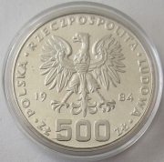 Polen 500 Zlotych 1984 Tiere Höckerschwan