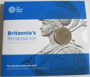 United Kingdom 2 Pounds 2015 Definitive Britannia BU