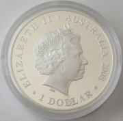 Australia 1 Dollar 2008 150 Years Australian Football 1 Oz Silver