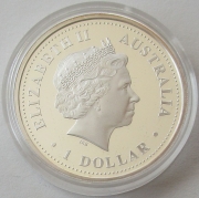 Australia 1 Dollar 2005 100 Years Australian Open 1 Oz Silver