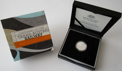 Australia 1 Dollar 2017 100 Years Trans-Australian Railway Silver