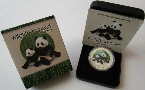 Tuvalu 1 Dollar 2011 Wildlife in Need Großer Panda