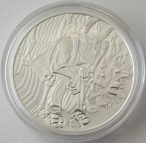 Tuvalu 1 Dollar 2021 Gods of Olympus Hades 1 Oz Silver