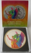 Saint Helena 1 Pound 2021 Queens Virtues Victory through Harmony Rainbow 1 Oz Silver