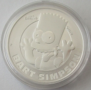 Tuvalu 1 Dollar 2022 The Simpsons Bart Simpson