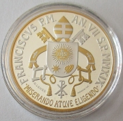 Vatikan 5 Euro 2019 150 Jahre Circolo San Pietro Vergoldet