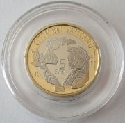 Vatican 5 Euro 2024 Francesco Petrarca Proof