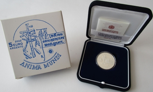 Vatican 5 Euro 2022 Anima Mundi Silver