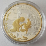 Vatikan 10 Euro 2019 Weltfriedenstag Vergoldet