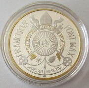 Vatican 10 Euro 2024 Twelve Apostles Bartholomew Silver Gilded