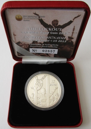Irland 15 Euro 2013 100 Jahre Dublin Lockout