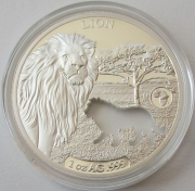 Djibouti 250 Francs 2018 Shapes of Africa Löwe