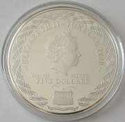 Tokelau 5 Dollars 2020 Mirror Lunar Ratte
