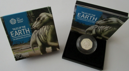 Großbritannien 50 Pence 2020 Tales of the Earth Iguanodon