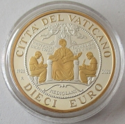 Vatican 10 Euro 2021 100 Years Catholic University of the Sacred Heart Silver Gilded