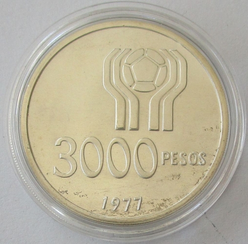 Argentinien 3000 Pesos 1977 Fußball-WM