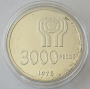 Argentinien 3000 Pesos 1978 Fußball-WM