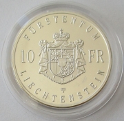 Liechtenstein 10 Franken 1990 Erbhuldigung Fürst...