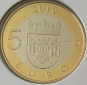 Finland 5 Euro 2010 Regions Varsinais-Suomi Proof