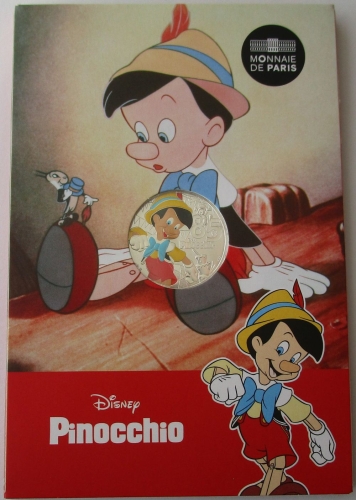 France 10 Euro 2025 Disney 85 Years Pinocchio Silver