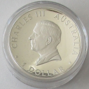 Australia 1 Dollar 2025 Australian Kangaroo 1 Oz Silver High Relief Coloured