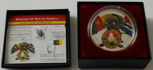Kamerun 100 Francs 2010 Baby Big Five Büffel