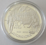 Italy 10 Euro 2010 Giorgione Silver