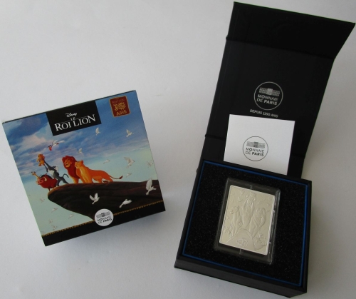 Frankreich 10 Euro 2024 Disney 30 Jahre König der Löwen Poster