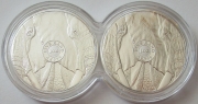 South Africa 2 x 5 Rand Big Five Elephant 2 x 1 Oz Silver Proof Double Set