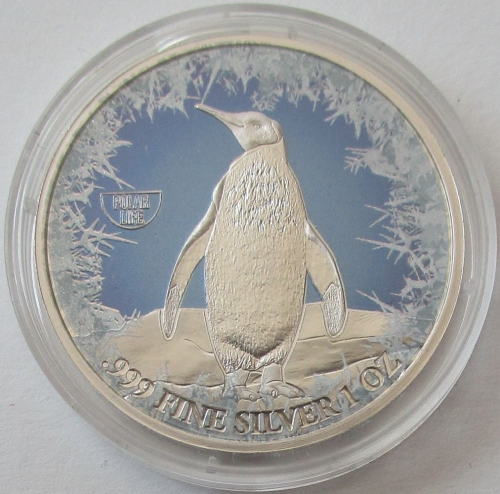 Niue 2 Dollars 2019 Polar Life Penguin 1 Oz Silver