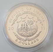 Liberia 5 Dollars 2011 Eisenbahn VR Class HR1