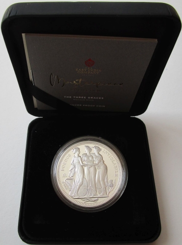 Saint Helena 1 Pound 2021 Masterpieces Three Graces by William Wyon