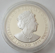 Saint Helena 1 Pound 2021 Masterpieces Three Graces by William Wyon