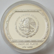 Mexiko 5 Nuevos Pesos 1993 Präkolumbische Ära Palma con Cocodrilo PP